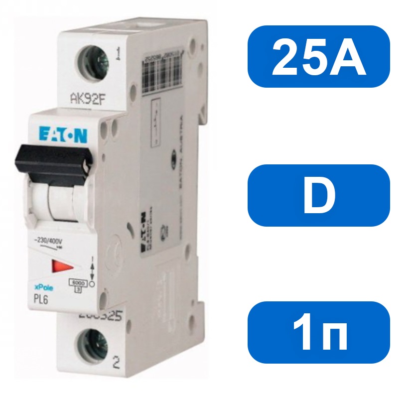 Автомат PL6-D25/1