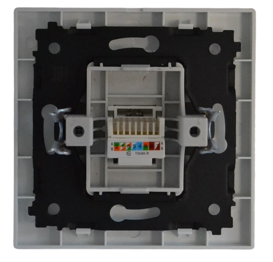 Розетка RJ45 (cat 5e) 1-я белая SD-P1015W AWSPRODUCTS