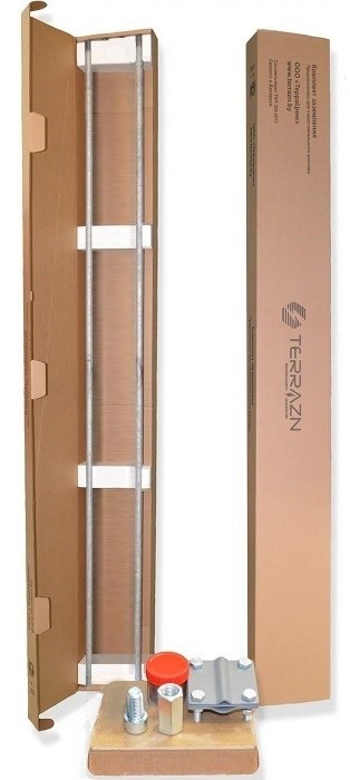 Заземлитель стержневой безмуфтовой с заострением L-3м. Ф20