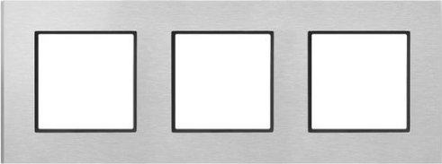 Рамка тройная Алюминий R-3UAC/62/25