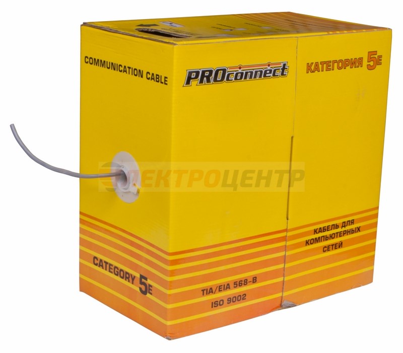 Кабель PROCONNECT UTP 4PR 24AWG CAT5e 305м CCA