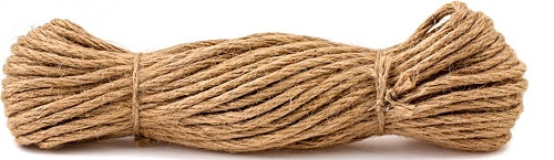 Канат джутовый 6 мм крученый (25м) (Стройбат)