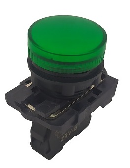 Индикатор светодиодный КМЕ ОЛ зеленый 220В AC/DC IP65