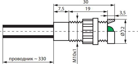 Световой индикатор LS LED 5 G 230AC (зеленый)