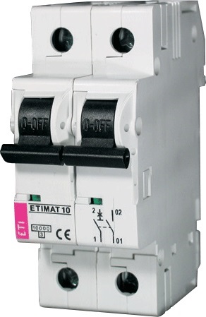 Автомат ETIMAT10 2P 10KA C25/2