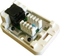Розетка комп. 6 кат. 1 гнездо / SWS-6-1U, имп.
