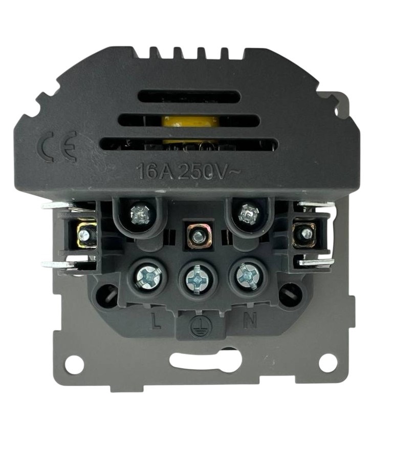 Розетка 1-я с/з с шторками с USB и TYPE C (5В, 2.1А) чёрная U2B-011 SoftTouch "Uno" AWSproducts