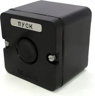 Пост кнопочный ПКЕ-222/1 Пуск чёрн. 