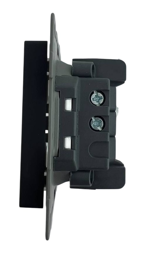 Выключатель 1-кл. чёрный U2B-001-1 SoftTouch "Uno" AWSproducts