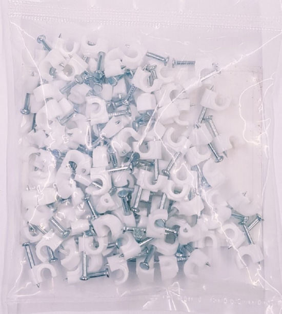 Скоба cable clips round   4* (100 шт.) (ELUX)