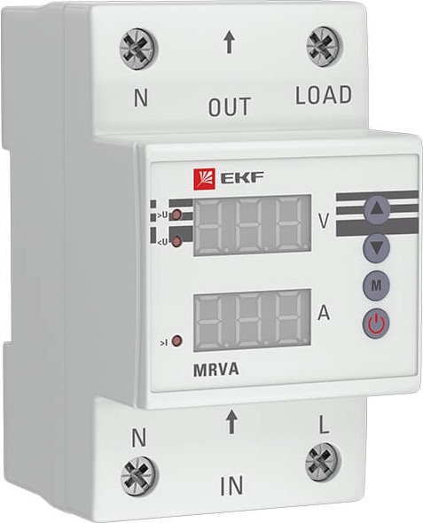 Реле напряжения и тока с дисплеем MRVA 50A 300В PROxima