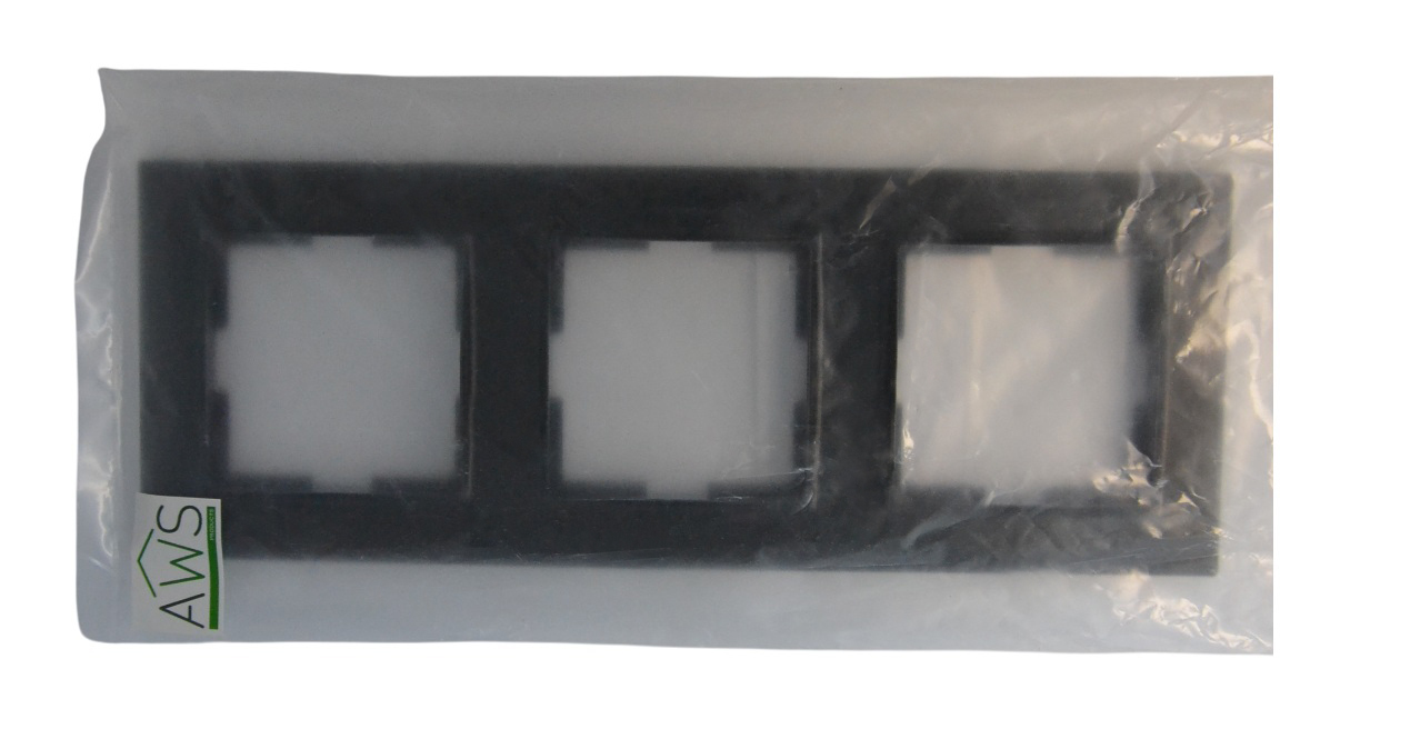 Рамка 3-я чёрная SD-P1019B "Standard" AWSproducts