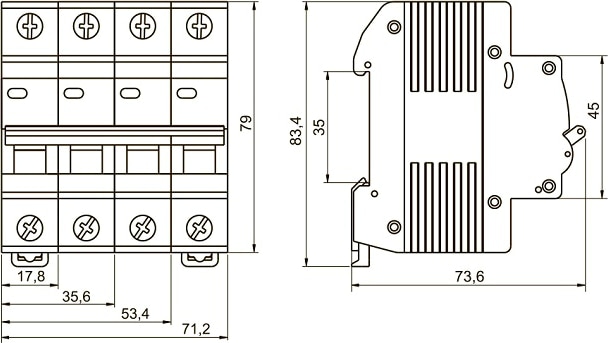 Автоматический выключатель ВА47-29 C25/4 4,5кА IEK