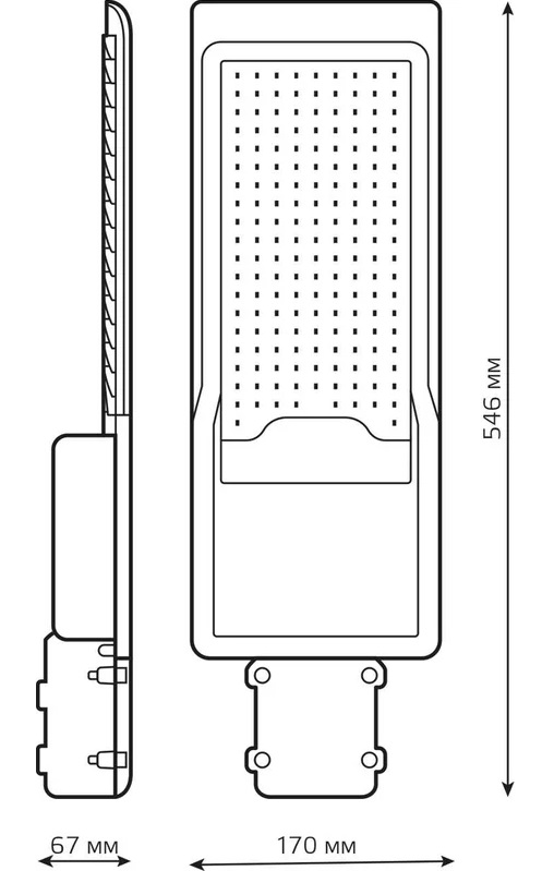 Светильник консольный Avenue G2 3000К 120W 11000Lm IP65 КСС "Ш" Gauss