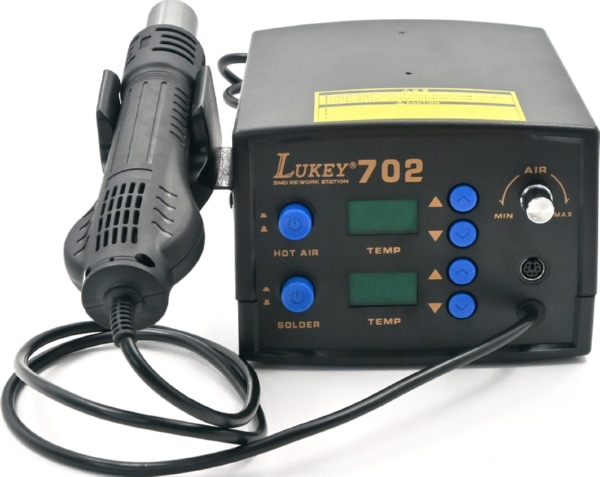 Паяльная станция LUKEY-702 цифровая + фен  REXANT
