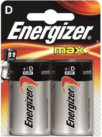 Элемент питания Energizer LR20 MAX BL-2 (Элемент питания D,1,5V)