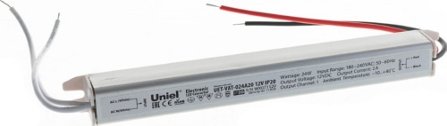 Блок питания ультратонкий UET-VAT-024A20 12V IP20 24Вт
