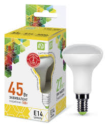 Лампа светодиодная LED-R50-standard 5Вт 220В Е14 3000K 400Лм ASD