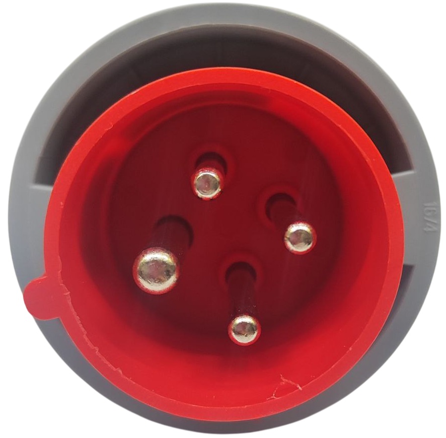 Вилка переносная 16A 4п (3P+PE) SLN-0142 IP67, 380В, AWSPRODUCTS