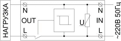 Реле контроля напряжения Альбатрос РНТ-63А (Uниз=145-210V, Uверх=230-300V)