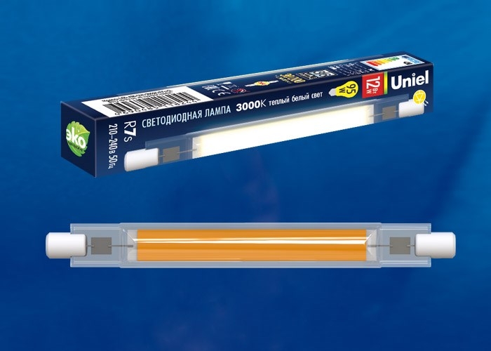 Лампа светодиодная LED-J118-12W/3000K/R7s/CL GLZ07TR