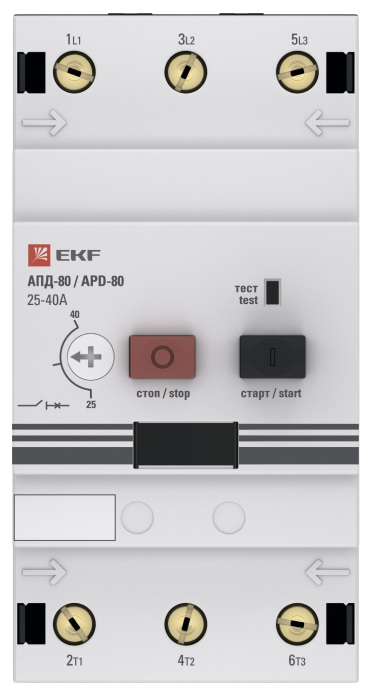 Авт. защиты эл. двигателя АПД-80 (25-40А)  PROXIMA EKF