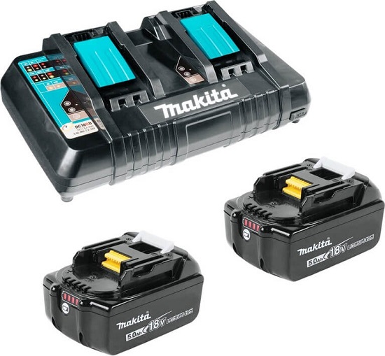 Набор (АКБ BL1850Bx2шт., ЗУ DC18RD, картон) Makita