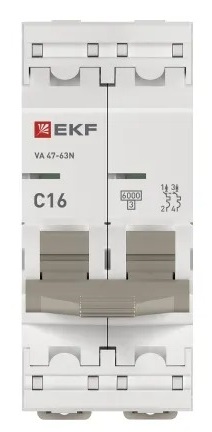 Автоматический выключатель ВА 47-63N C16/2 6кА Proxima EKF