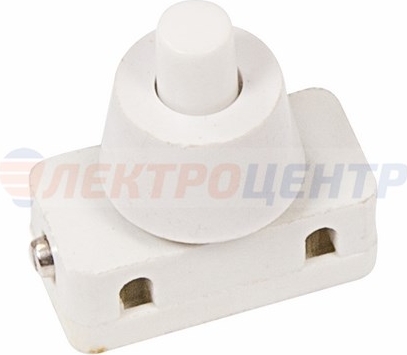 Кнопка 250V 2А (2с) ON-OFF бел. Rexant