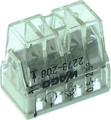 Клеммник 2273-208 8*(0,5 - 2,5mm) 24A 450V (уп-50шт)