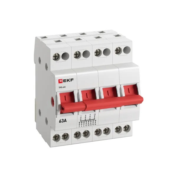 Трехпозиционный переключатель ТПС-63 4P 63А EKF PROxima