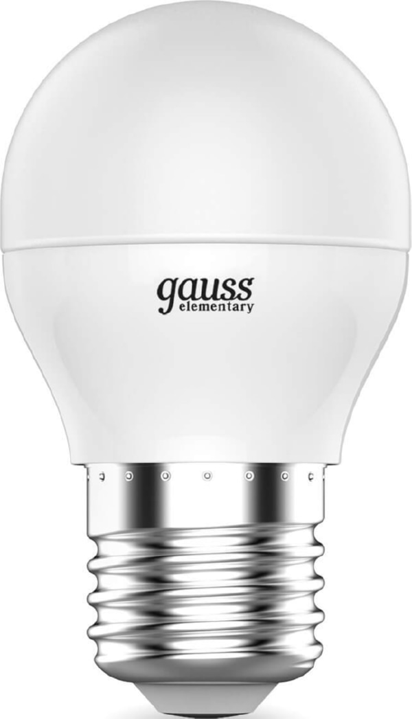 Лампа Gauss Elementary LED  Шар 8W 220V E27  2700/3000К 520Lm