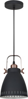 Camelion PL-428S-1 С62 черный + медь (Светильник подвесной New York,  1х E27, 40Вт, 230В, металл)