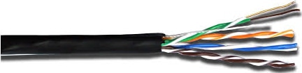ITK Кабель компьютерный U/UTP, кат.5E 4х2х24AWG solid, LDPE (уличный), 305м (акц), уп