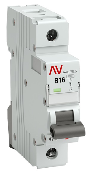 Автоматический выключатель AV-6 B16/1 6кА  AVERES EKF