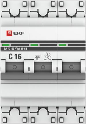 Автоматический выключатель ВА 47-63 C16/3 4.5кА Proxima EKF