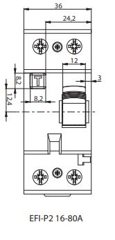УЗО EFI-P2 AC 63/0.03 (1+N)