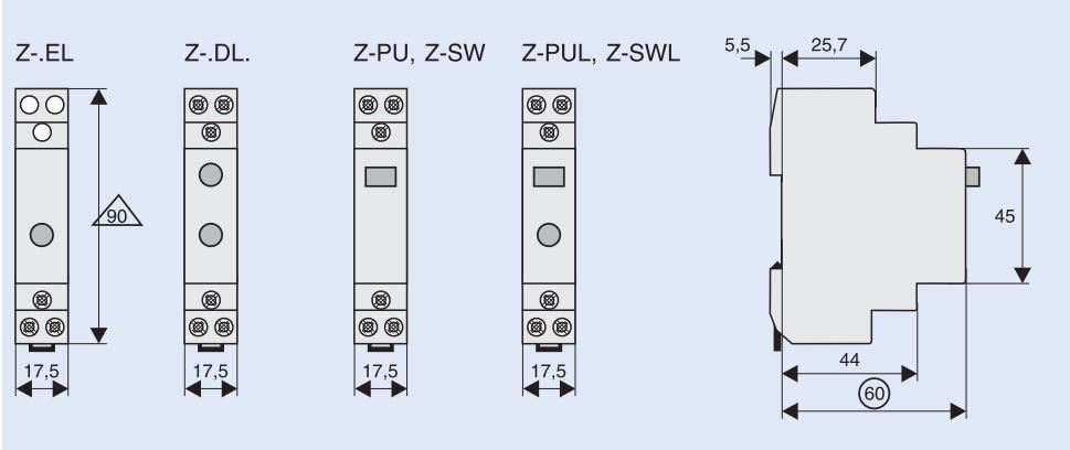 Индикатор светодиодный Z-EL/R230 (красный)