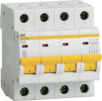 Автоматический выключатель ВА47-29 C25/4 4,5кА IEK