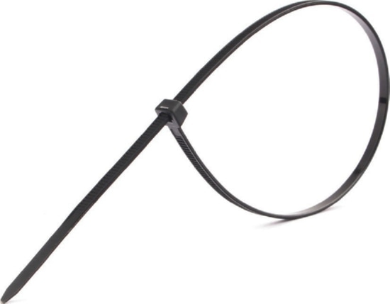 Хомут нейлоновый черный (3,6х200) UV (100шт.) Basic