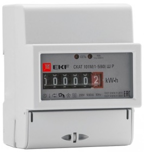 Счётчик электрической энергии СКАТ 101М/1-5(60) Ш Р 1ф 5-60А 230В PROxima