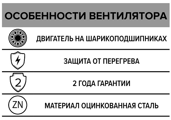 Вентилятор центробежный канал. 100 MARS (248м3/ч,55дБ,64Вт) (ERA)