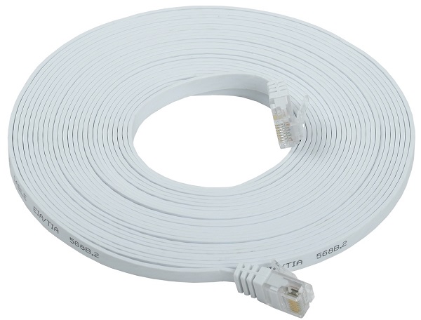 Патч-корд (коммутационный шнур) кат.6 UTP 7м белый RJ45(8P8C), ITK