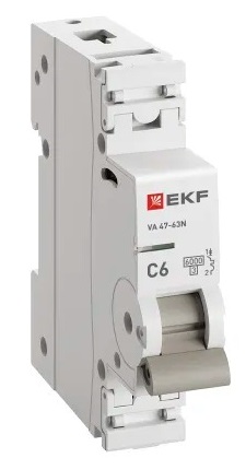 Автоматический выключатель ВА 47-63N C6/1 6кА Proxima EKF