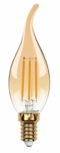 Лампа LED CВ35 E14 4000K 7Вт 750Lm Filament на ветру LEEK