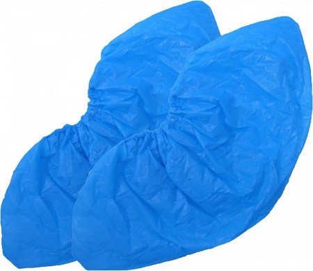 Чехлы для обуви (бахилы) Extra 100 штук в рулоне голубые A.D.M арт.ABE100E /50/1