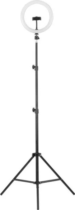 Cветильник Camelion KD-810F C02 LED(кольцев. 10 Вт, подставка для смартфона, напольн.на штативе)
