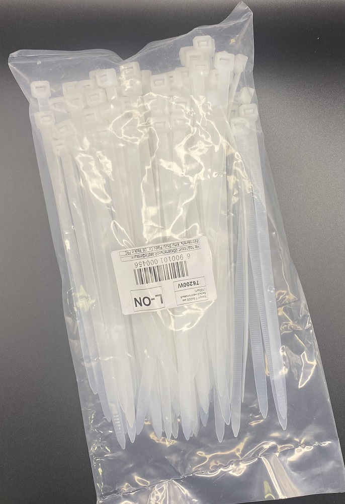 Хомут 7,6*200 белый нейлон (100шт) (L-ON), уп