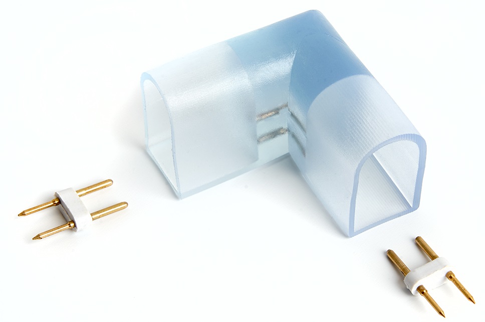 Соединитель угловой для светодиодной ленты 220V LS721 ( 2835) , LD515 FERON