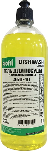 Моющее средство для посуды с ароматом лимона Profit DishWash Lemon 1л (ПЭТ) (20шт/кор)